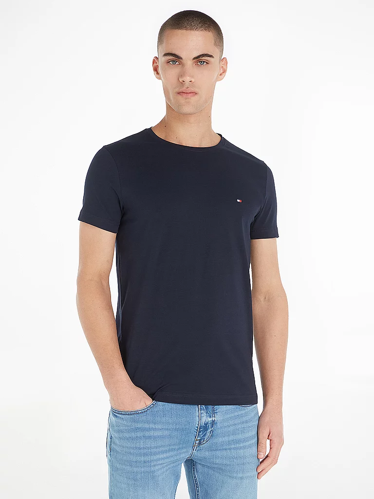 Tommy Hilfiger T-shirt à Manches Courtes Core Stretch Extra Slim Fit Desert Sky M Homme 3